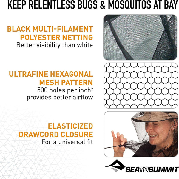 Mosquito Head Mesh Mask för insekter och insekter med permetrin - Perfet