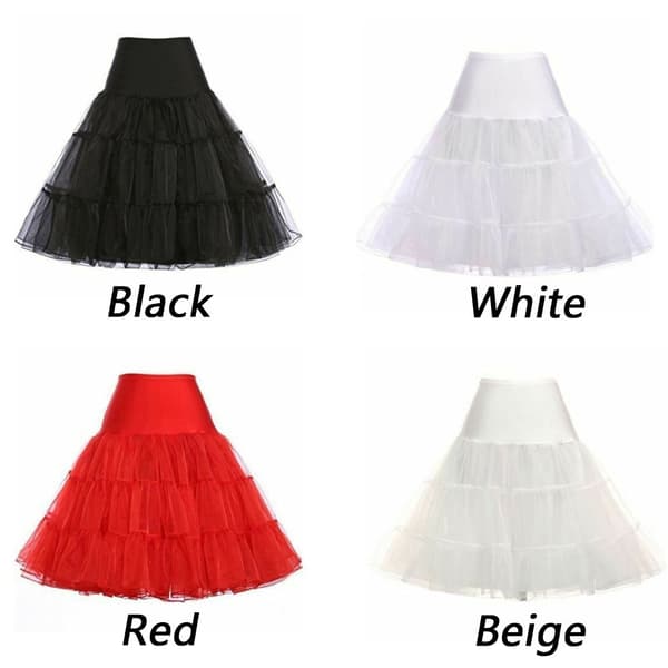 Tutu Skjørt Krystall Gaze Underskjørt Bryllupskjoler BEIGE - Perfekt beige