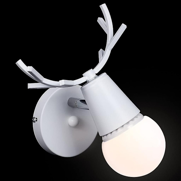 Creative Wall Light Modern Base Deer Head Nordic Style For Soveværelse - Perfet