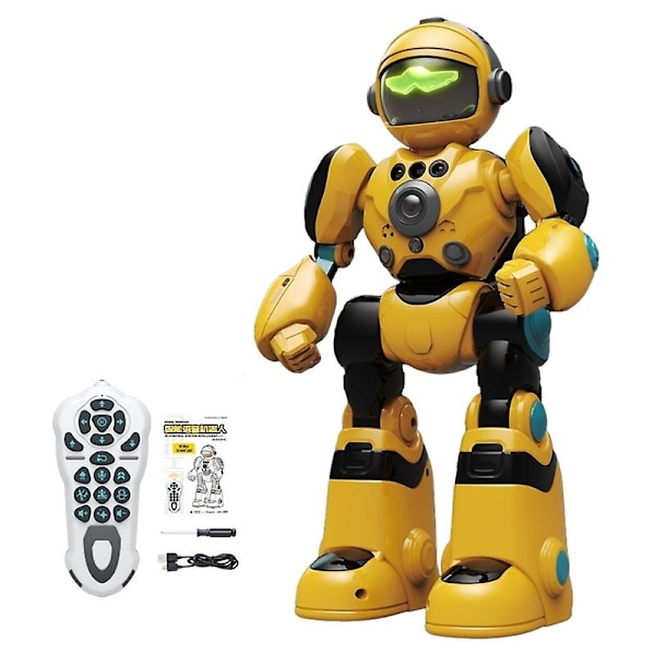 Fjernstyret Intelligent Robot Legetøj Musik Robot Børnegave Tidlig Uddannelse Legetøj-Perfekt Yellow