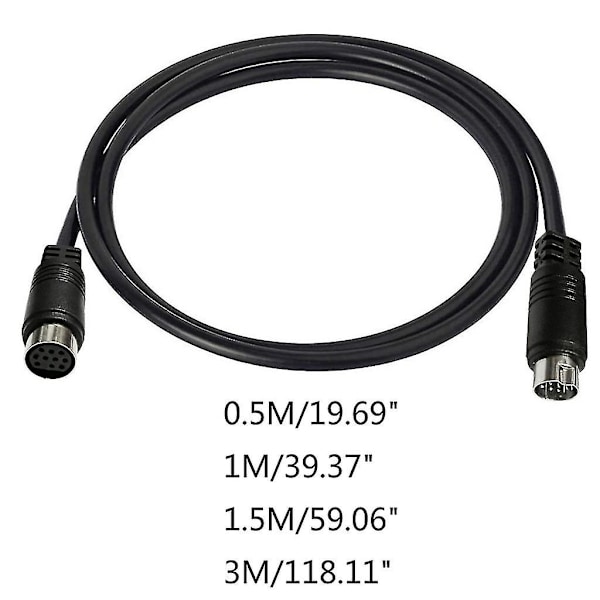 Mini Din 10-polet Han til Hun Kabel Udskiftning 10-polet Kabel til Hjemmekino - Perfekt 0.5 m