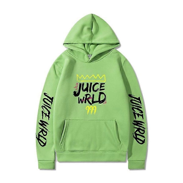 Rapper Juice Wrld 999 O-Neck Genser Menn/Kvinner Mote Langermet Vår Høst Hettegensere Genser Hip hop topper Pullover-Perfet Green S