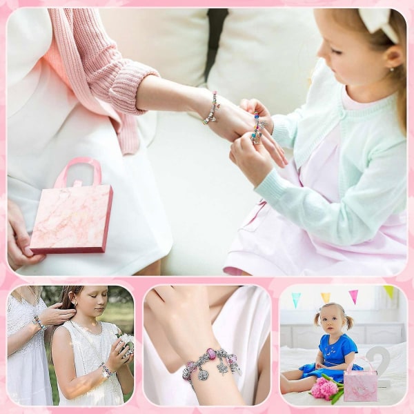 64st gör-det-själv-armband julsmycken Smycken Maker Kit Presenter - Perfet Green