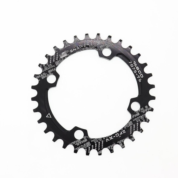 Sneglekjedering 96bcd Rund for Alivio 30 32t 34t 36t 38t Tooth Single Sprocket Mtb terrengsykkel 96 Bcd M4000 M4050 black 34T