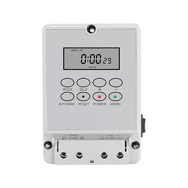Digital Timer Switch Mikrodator Automatisk Klockringningskontroller Programmerbar 220V-Perfet