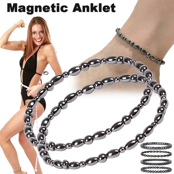 Magnetic Stone Therapy Slanking Hematite Stretch Magnet Smykker - Perfet F