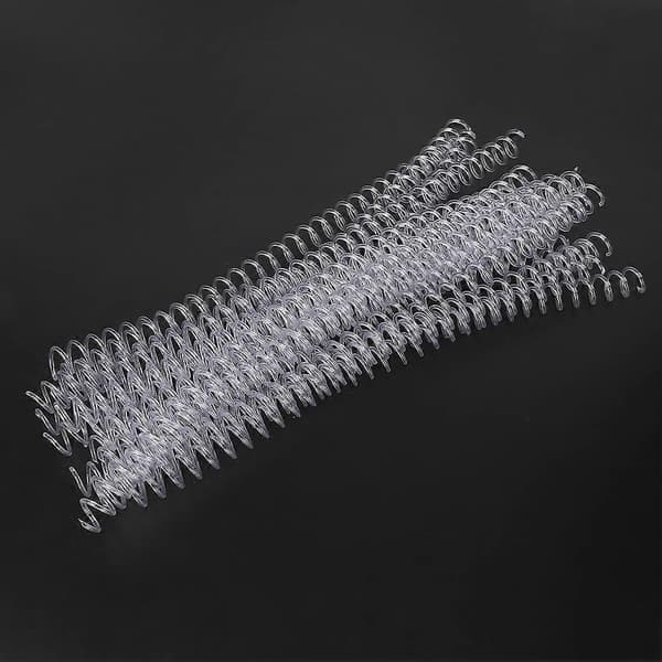 20 st 30 Håls Plastbindningsringar Spiral Fjäderringar för A4 Papper 13mm Klar-Perfekt