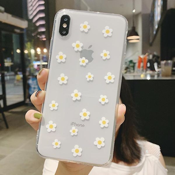 Clear Luxury Portrait Art Phone Case til Iphone - Kompatibel med Iphone 7-14 Pro Max - Perfet White For iPhone X XS