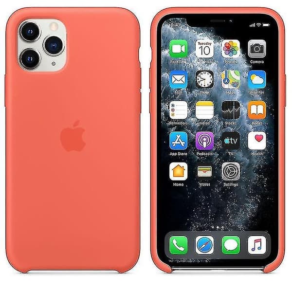 Silikon Mikrofiber Skal Kompatibelt med Iphone 11 Pro - Tallgrön-Perfekt PINK