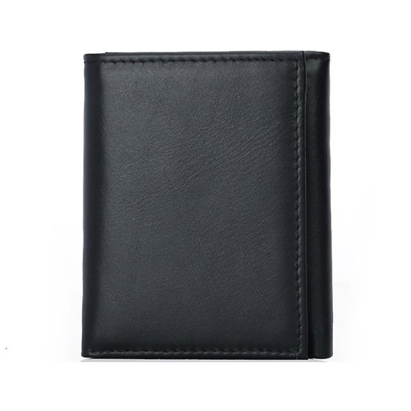 Mens Stealth Mode Trifold Leather Wallet Rfid Blocking - Perfet