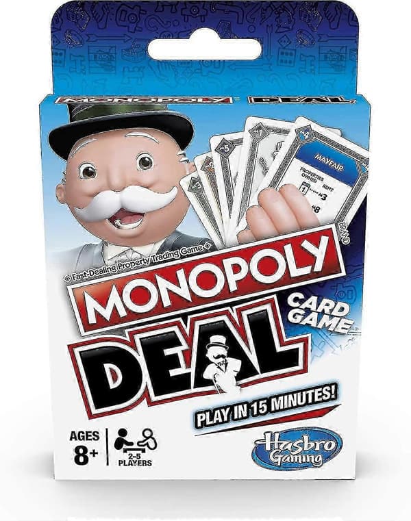 Monopoly-korttipeli – nopea perhekorttipeli