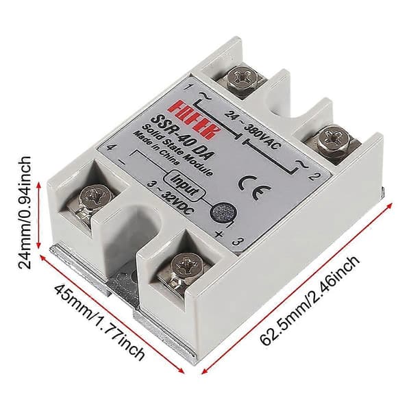 PID-Temperaturregulator -C100 Termostat Kit Högspänning 100ACV till 240ACV+SSR Relä 40DA+ K Pro-Perfet