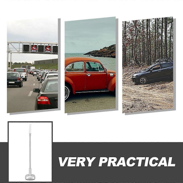 Bilfangerhjørne Antennestang Teleskopisk 3 Seksjoner Bilguide Stang Justerbar Kjøring Parkering Kompatibel med Grønn Hånd I Kjøring 27CM-Perfekt