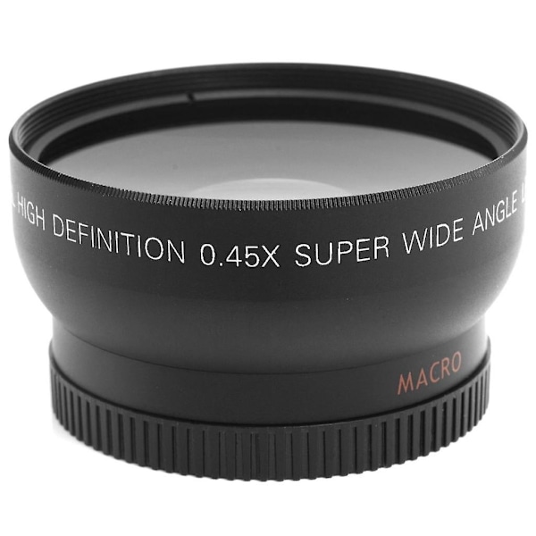 55mm Makro Vidvinkelobjektiv 0.45x HD for Sony Dslr A230 A350 A300 A330 A500 - Perfekt