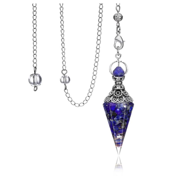 Chakra Kristall Pendel Kristallspetsar Ädelsten Hexagonal Reiki Healing - Perfekt