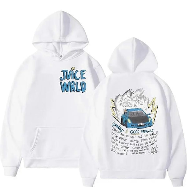 Juice Wrld Rapper Hoodies til Mænd og Kvinder Street Fashion Jakker Populære Hip Hop Sweatshirts Vinter Oversized Langærmet Streetwear-Perfet 8 L