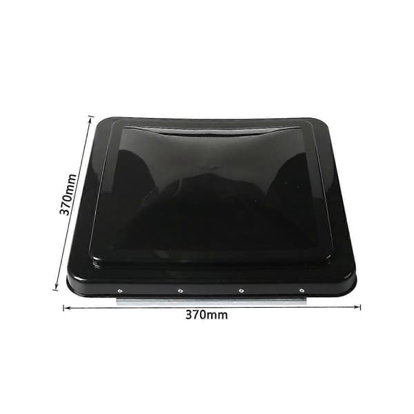 14\" RV Tagdæksventil Dæksel Udskiftningsventil Dæksel til Campingvogn Trailer RV - Hvid - Perfet Black