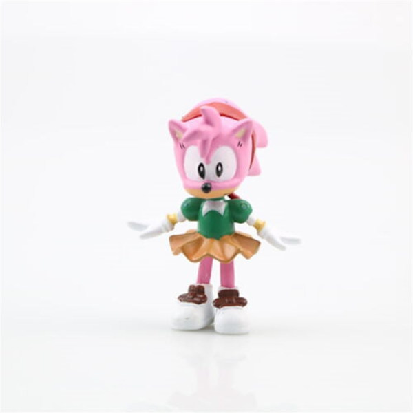 6 stk Sonic Figures Action Karakter Dukke Legetøj Anime Figur - Perfet