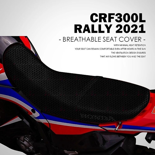 2024 Bästsäljande CRF300L Rally Tillbehör för Honda CRF 300L 2021 Motorcykel Säteöverdrag Mesh Tyg Skydd Kudde Nylon Bikaka Matta-Perfekt