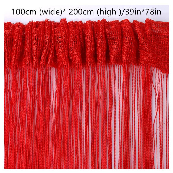 String verho Riippuvat helmiverhot RED - Perfet red