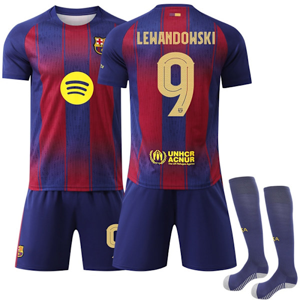 2025-2026 Barcelona Champions League versionstrøje nr. 9 Lewandowski - Perfekt 28