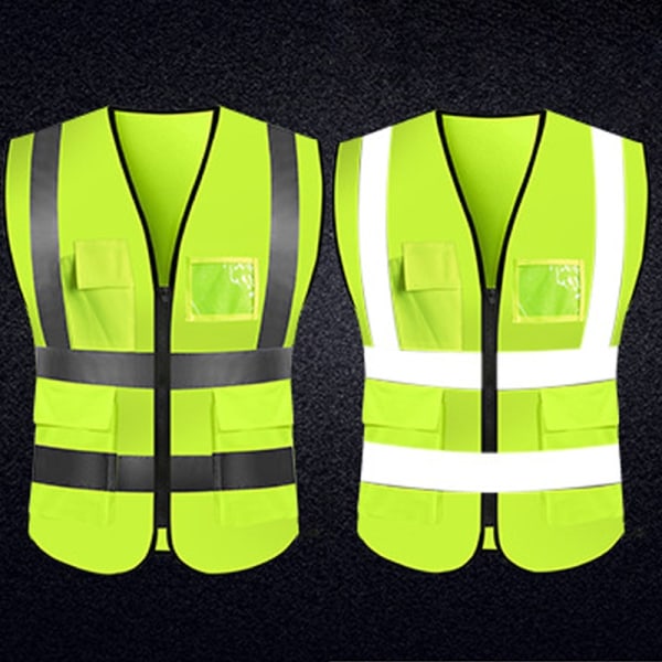 Heijastinliivi High Visibility Vest Puhelin- ja henkilöllisyystodistustaskut - Perfet # 8 Pink XL