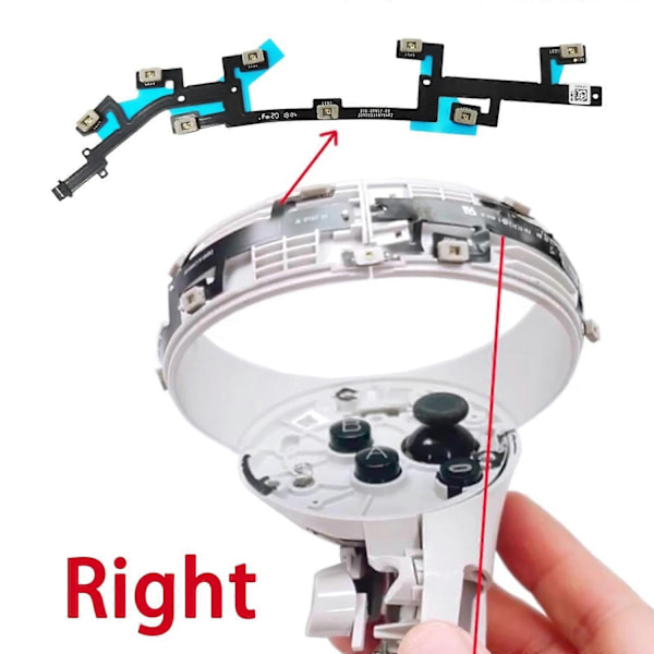 Kompatibel med Meta Quest 2 Lokaliseringsring Flex Kabel - Perfekt Right Set