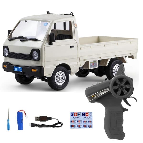 WPL D12 Mini Drift Truck 1/16 RC Bil Legetøjsbil til Børn - Perfekt