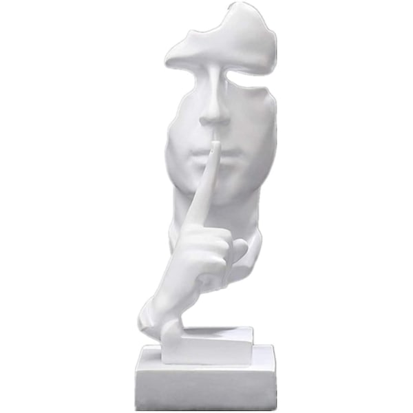 31 cm Silence is Gold Thinker Statue, Modern og Simple Resin - Perfet