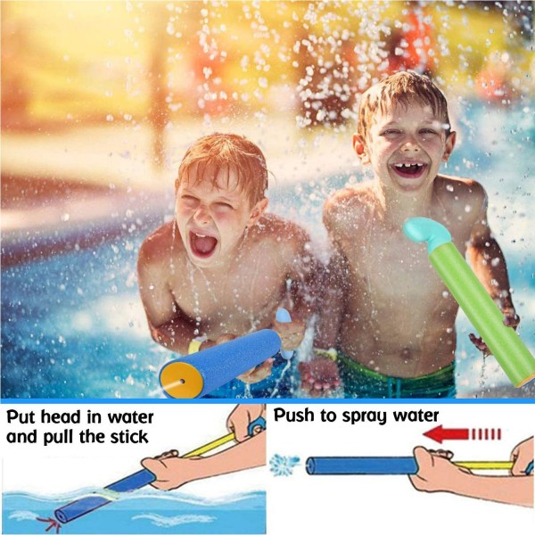 6-Pack Foam Squirter Legesæt poollegetøj (tilfældig farve) - Perfet
