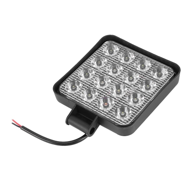 10-pack 48W 6000K LED-spotlight Kvadratisk arbetsbelysning Traktor SUV Lastbil 4WD 12V 24V - A1 - Perfet