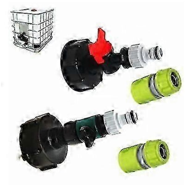 Hane med S60x6 Adapterventil og 3/4 (kun hane) - Perfet