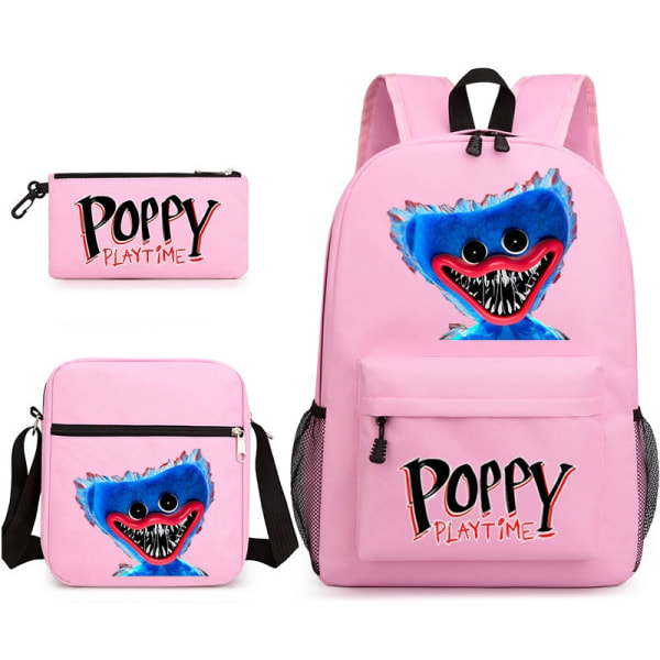 Tredelt Poppy Playtime Huggy Wuggy Canvas skolesekk - Perfet