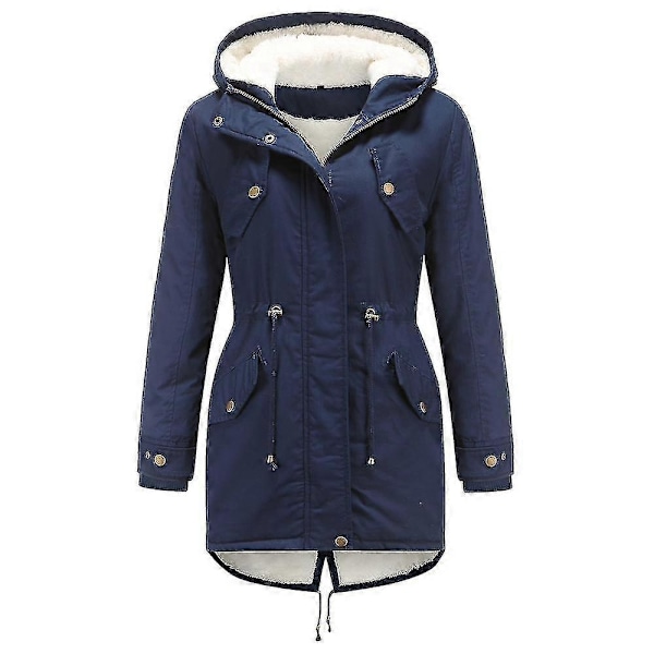 Dametøj Parka Tyk Polstret Jakke - Perfet Blue S