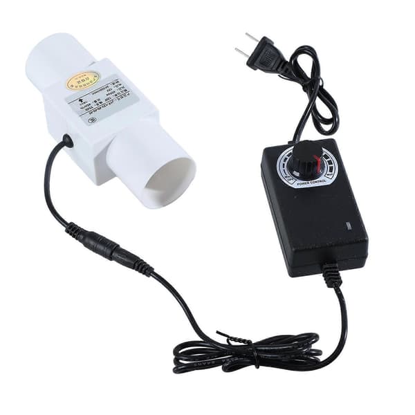 Inline Kanalventilator med Variabel Hastighedsregulator 12V Ventilationsudsugningsventilator Rørventilator til Luftvarme Køleforstærker-Perfet 40mm