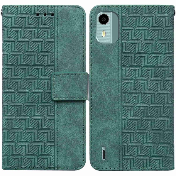 präglad phone case för Nokia C12 - Perfet Green