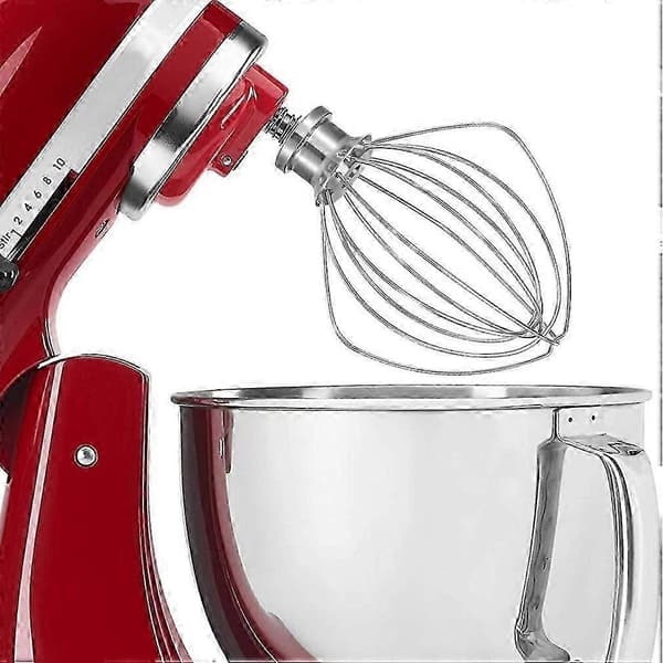 Kompatibel med KitchenAid Stand Mixer 6QT Piskeskål Rustfrit Stål Tilbehør - Perfekt