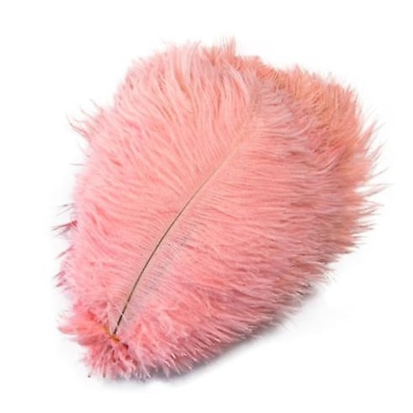 10 stk Naturlige Sorte Strudsefjer til Håndværk Bryllup Hjem Dekoration 15-20cm/25-30cm/30-35cm Fest Strudsefjer Midtpunkt-Perfekt Shrimp powder 05