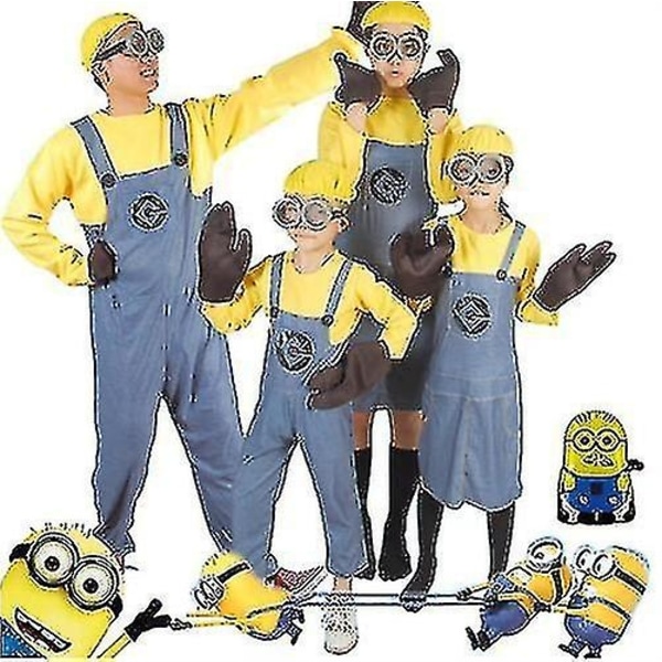 Anime Minion Full Family Cosplay Kostume Dreng Pige Kjole Jumpsuits-Perfet girl L