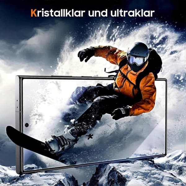 Kompatibel med Galaxy S24 Ultra Härdat Glas-Perfet