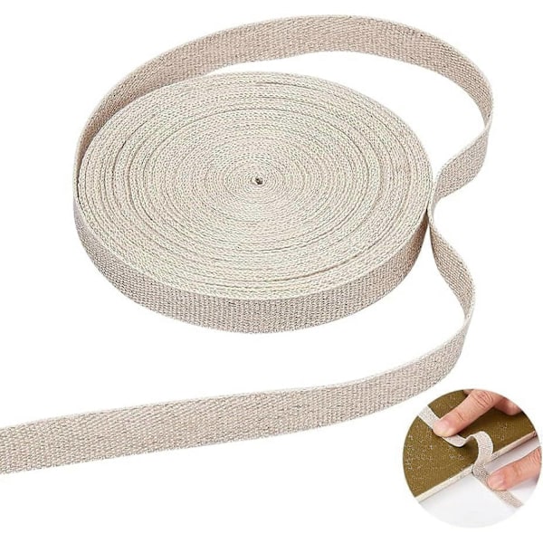 10 meter Linnebindning Boktejp 10 mm Bred Bokbindningsreparationstejp Tygmaterial för Bokbindning Bokkonst Sömnad DIY Hantverk - Perfekt