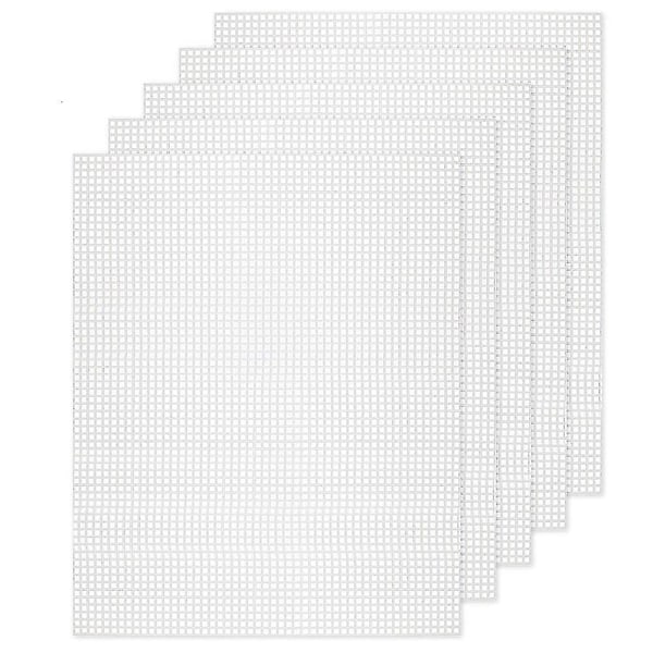 10 stk. Mesh Plastik Kanvas Ark 50x33 cm til Broderi Håndværk, Akryl Garn Håndværk, Strik-Perfekt