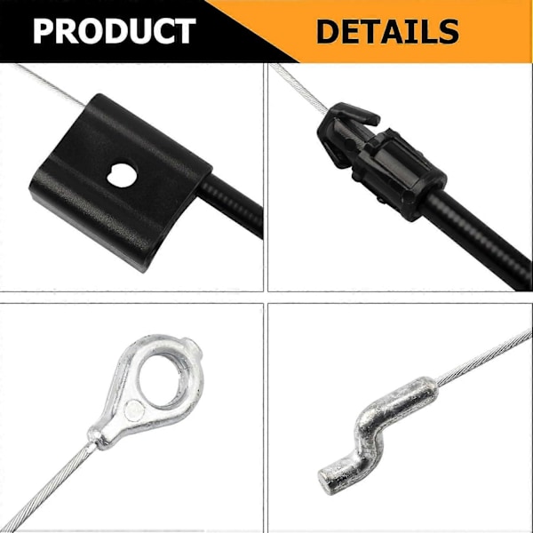 GC00036 Skyvekabel Passer Kompatibel med John Deere 21 tommer Gressklipper JS60 JS60H JS61 JS63-Perfekt