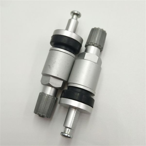 8 st TPMS bildäcksventiler Aluminiumlegering slanglösa ventiler Däcktrycksövervakningssystem Sensorventil spindelreparationssats - Perfet
