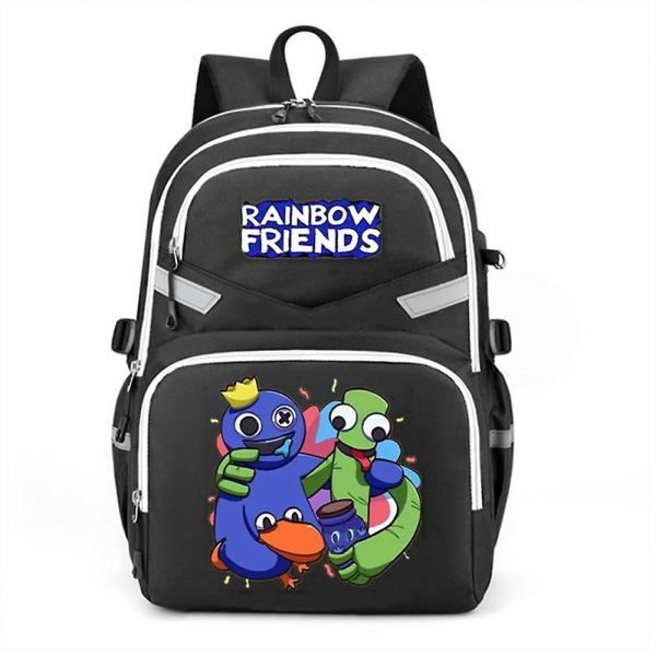 Roblox Rainbow Friends -reppu Lapset Pojat Tytöt Opiskelijat Suurikapasiteettinen koululaukun reppu - Perfet null none