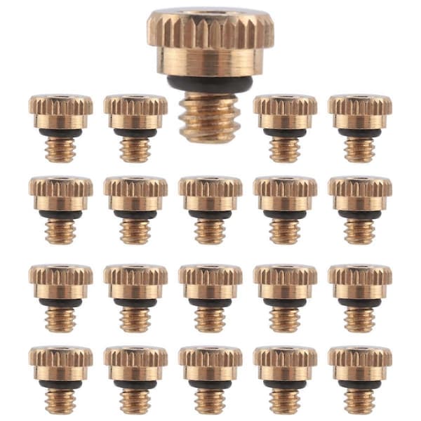 20 stk. messingdyser for forstøving 0,012 tommer (0,3 mm) vannspraydyse - Perfekt