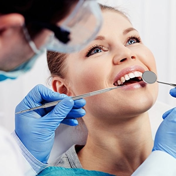 Professionelt tandhygiejnesæt 6 dele Rustfrit stål - Perfet