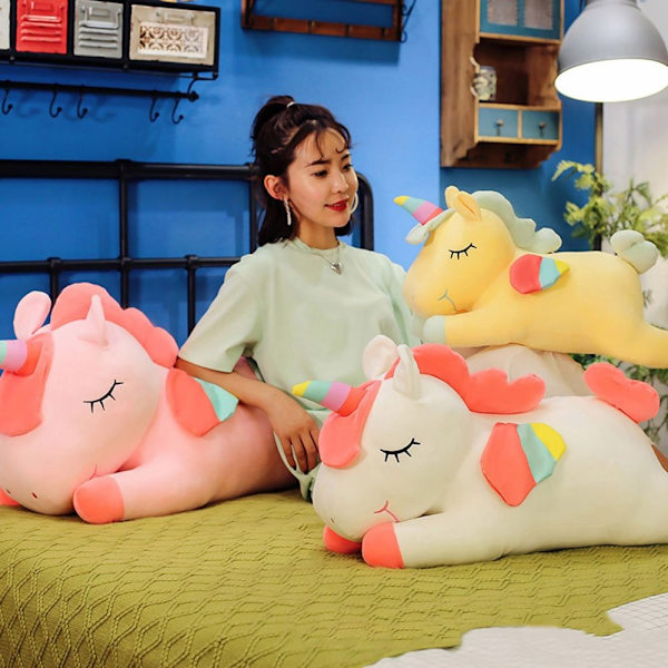 Unicorn plysjleketøy Unicorn Doll HVIT 80CM - Perfet white 80cm