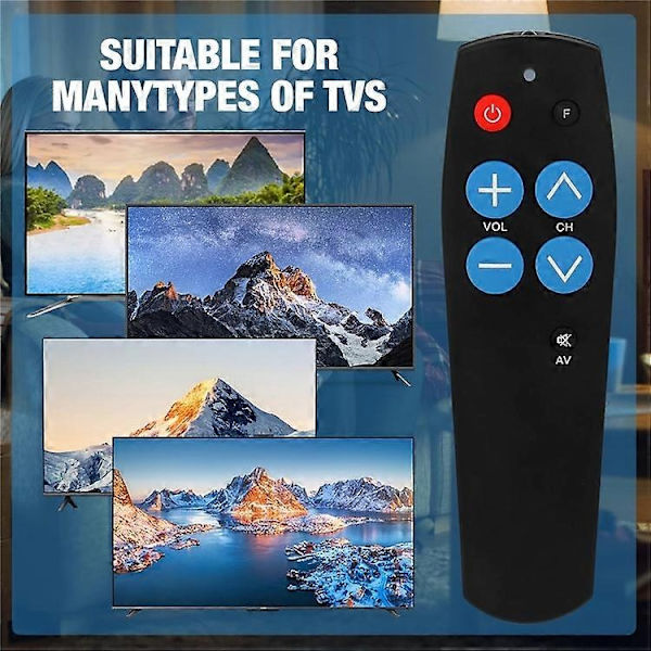7 Knapper IR Fjernkontroll for TV Dekoder DVD VCD Smart Læringskontroller-Perfekt