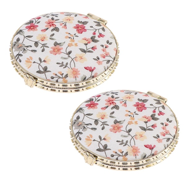 2 kpl Mini Peilit Retro Taitettava Kannettava Pieni Peili Lompakko Metalli Peili Vintage Peili Kompakti Peili Lompakko Peili-Perfet